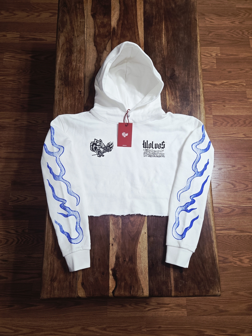 Darc Sport x Civil Regime "Infernal Bloom" Cropped Hoodie. *Red Tag* Size Small